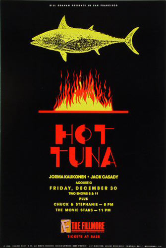 Hot Tuna (Acoustic) 1988 Fillmore F70 Poster