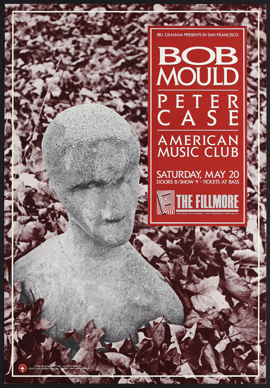 Bob Mould 1989 Fillmore F100 Poster