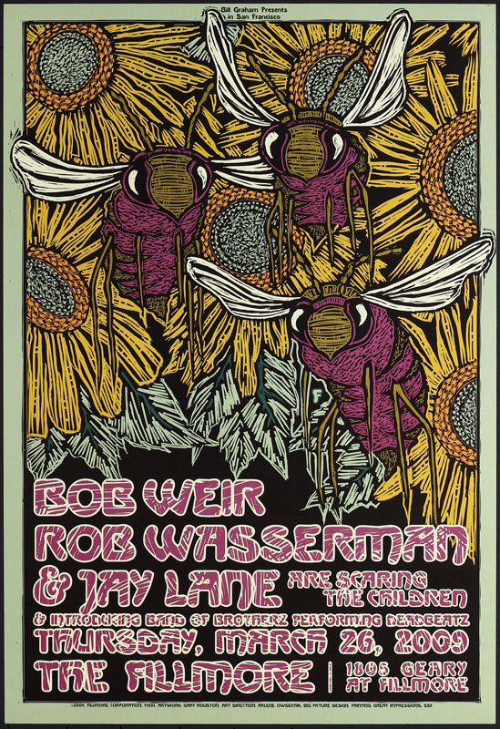 Bob Weir - Scaring The Children  2009 Fillmore F1001 Poster