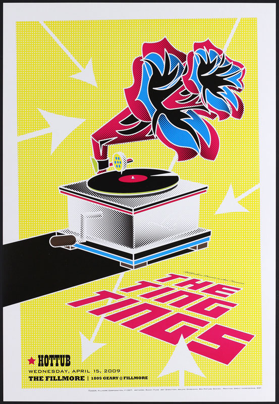 The Ting Tings 2009 Fillmore F1007 Poster