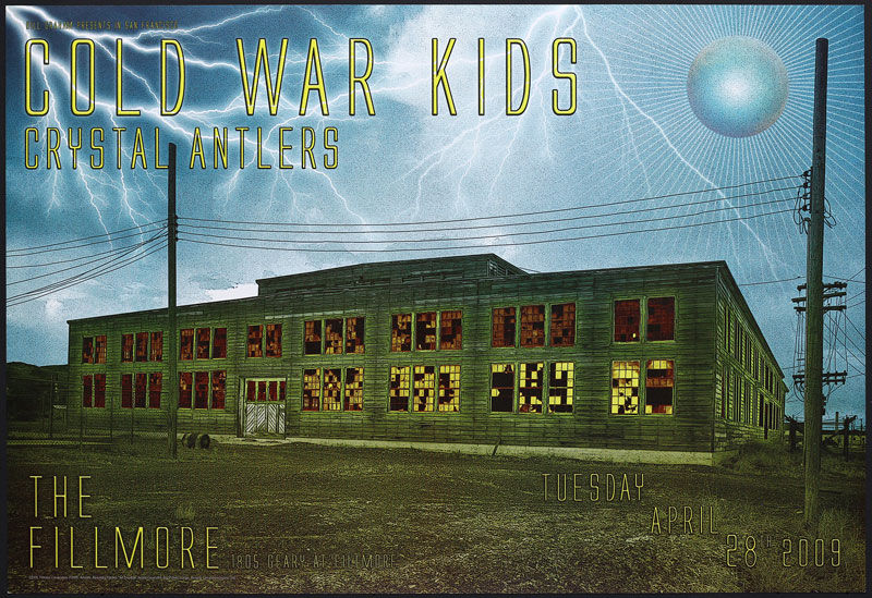 Cold War Kids 2009 Fillmore F1009 Poster