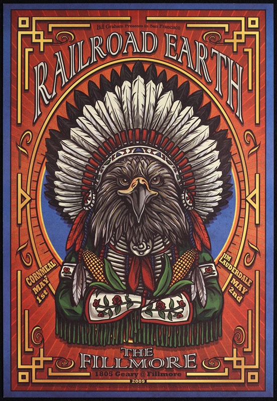 Railroad Earth 2009 Fillmore F1011 Poster