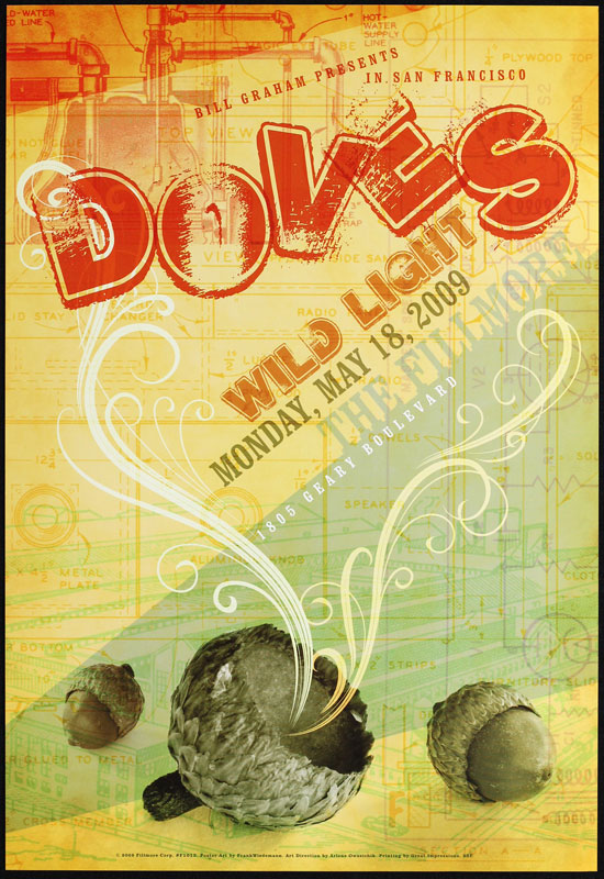 The Doves 2009 Fillmore F1013 Poster