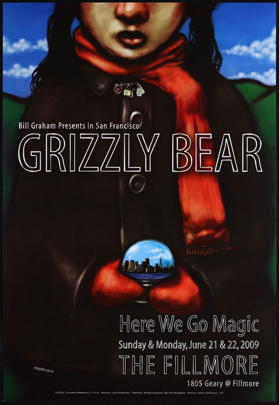 Grizzly Bear 2009 Fillmore F1018 Poster