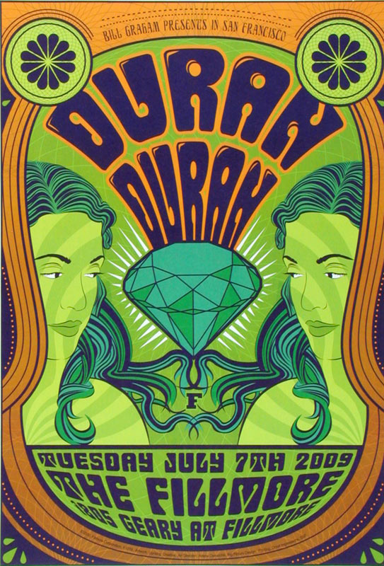 Duran Duran 2009 Fillmore F1019 Poster