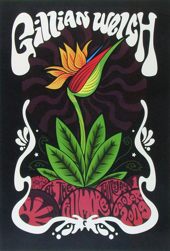 Gillian Welch 2009 Fillmore F1026 Poster