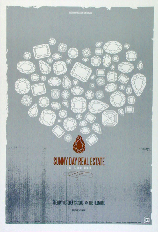 Sunny Day Real Estate 2009 Fillmore F1027 Poster