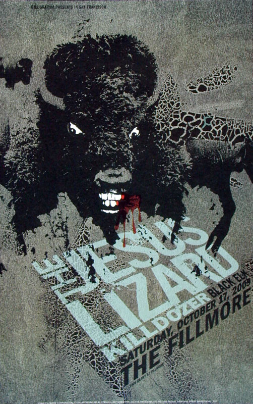 The Jesus Lizard 2009 Fillmore F1028 Poster