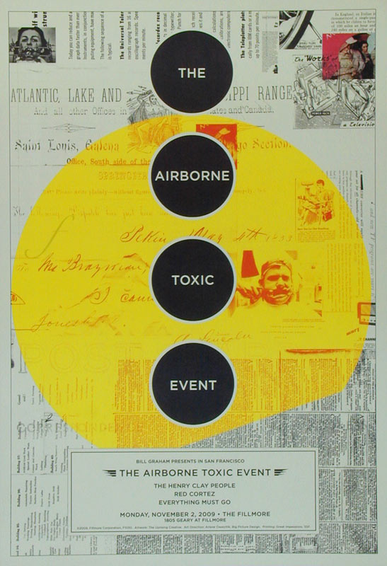 The Airborne Toxic Event 2009 Fillmore F1030 Poster