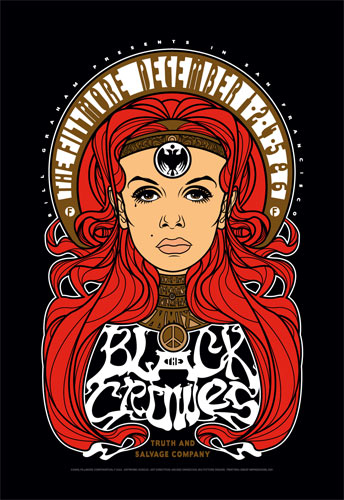 The Black Crowes 2009 Fillmore F1033 Poster