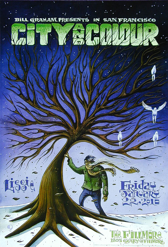 City And Colour 2010 Fillmore F1037 Poster