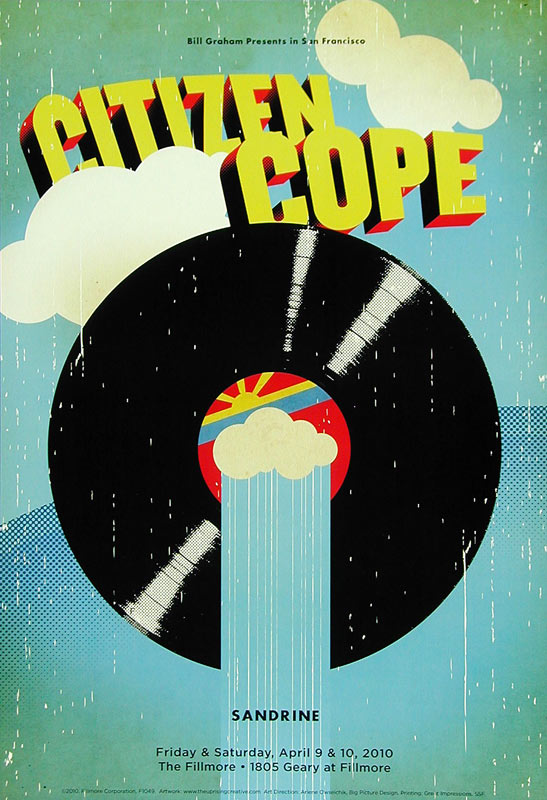 Citizen Cope 2010 Fillmore F1049 Poster