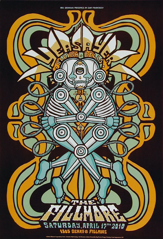 Yeasayer 2010 Fillmore F1052 Poster