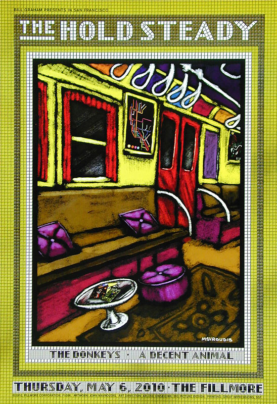 The Hold Steady 2010 Fillmore F1056 Poster