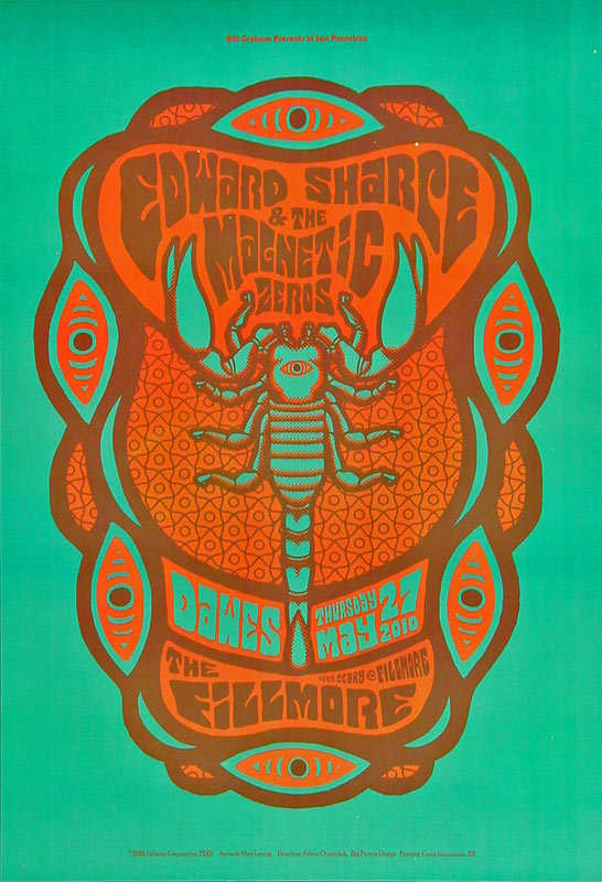 Edward Sharpe and the Magnetic Zeros 2010 Fillmore F1061 Poster