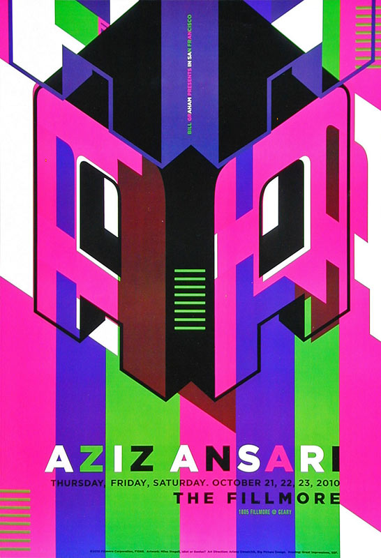 Aziz Ansari 2010 Fillmore F1069 Poster