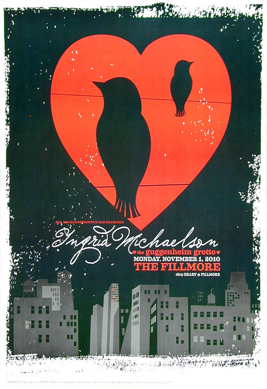 Ingrid Michaelson 2010 Fillmore F1070 Poster