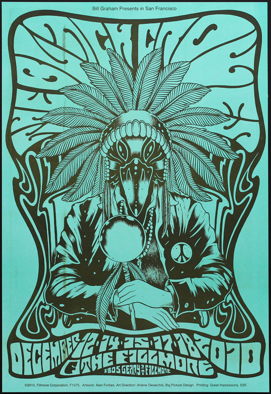 The Black Crowes 2010 Fillmore F1075B Poster