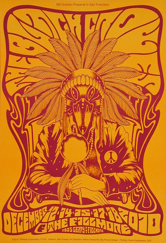 The Black Crowes 2010 Fillmore F1075O Poster