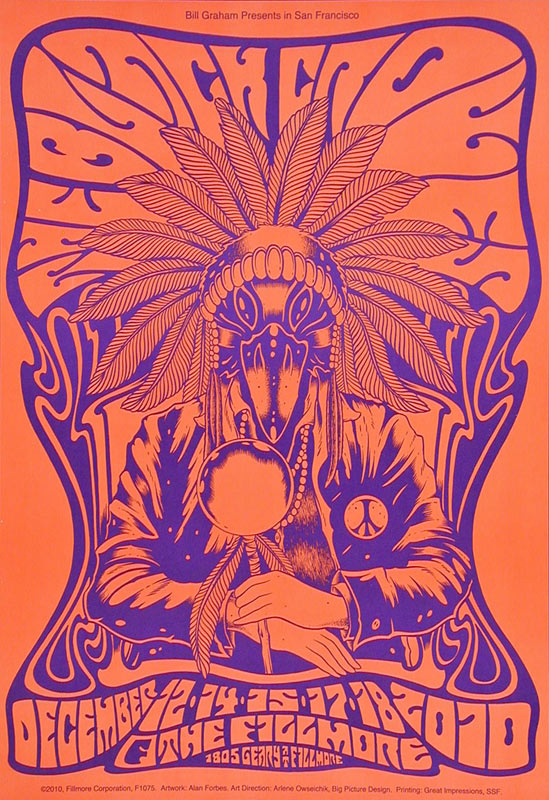 The Black Crowes 2010 Fillmore F1075P Poster