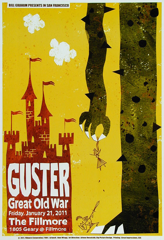 Guster 2011 Fillmore F1081 Poster