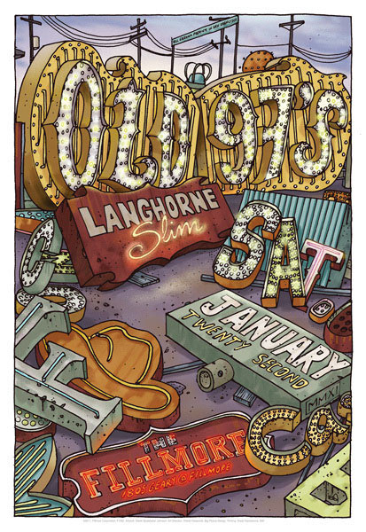 Old 97's 2011 Fillmore F1082 Poster