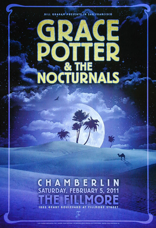 Grace Potter and the Nocturnals 2011 Fillmore F1085 Poster