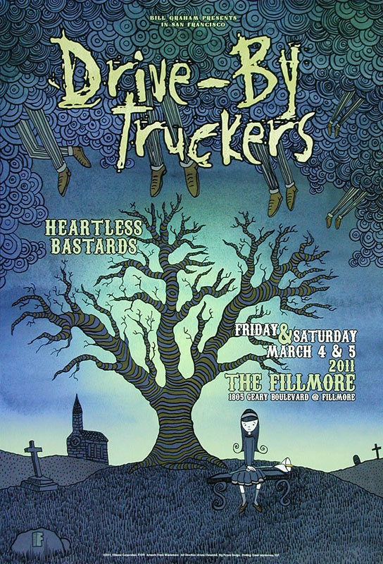 Drive-By Truckers 2011 Fillmore F1091 Poster