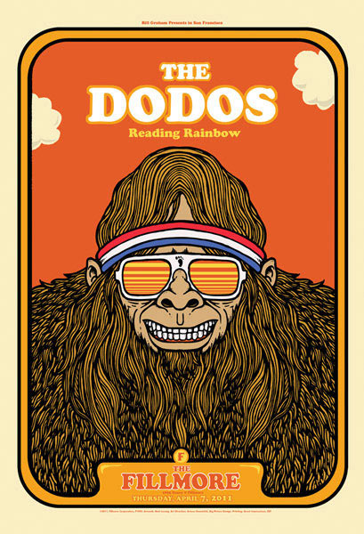 The Dodos 2011 Fillmore F1093 Poster