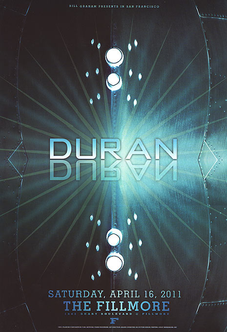 Duran Duran 2011 Fillmore F1098 Poster
