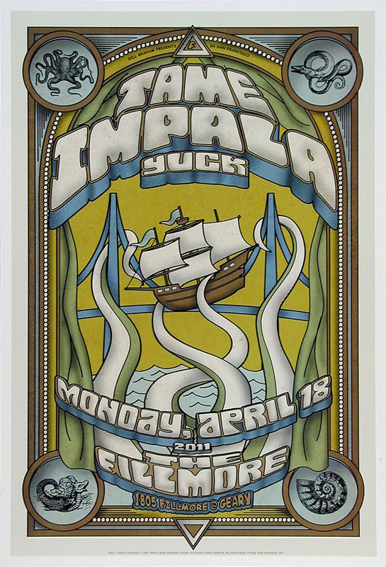 Tame Impala 2011 Fillmore F1099 Poster