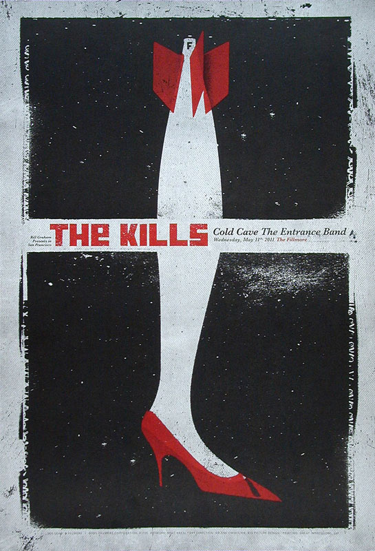 The Kills 2011 Fillmore F1105 Poster