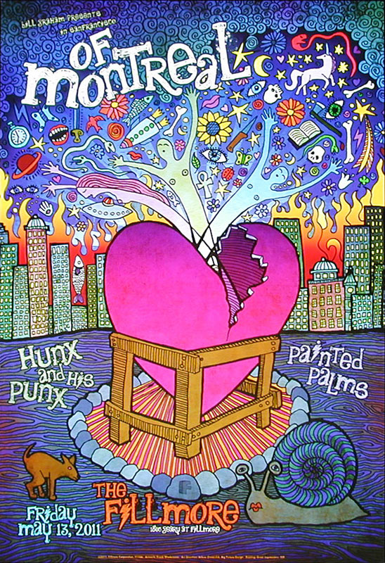 Of Montreal 2011 Fillmore F1106 Poster