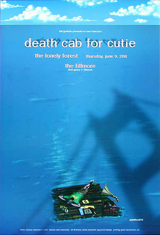 Death Cab for Cutie 2011 Fillmore F1109 Poster
