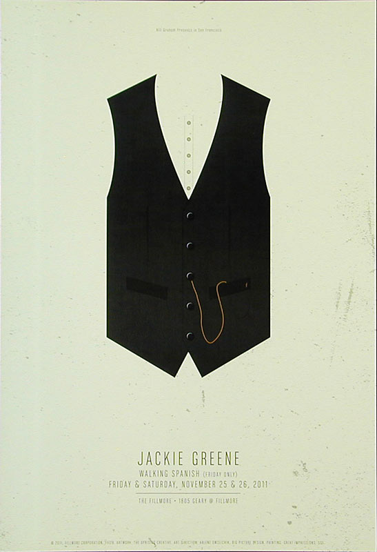 Jackie Greene 2011 Fillmore F1129 Poster