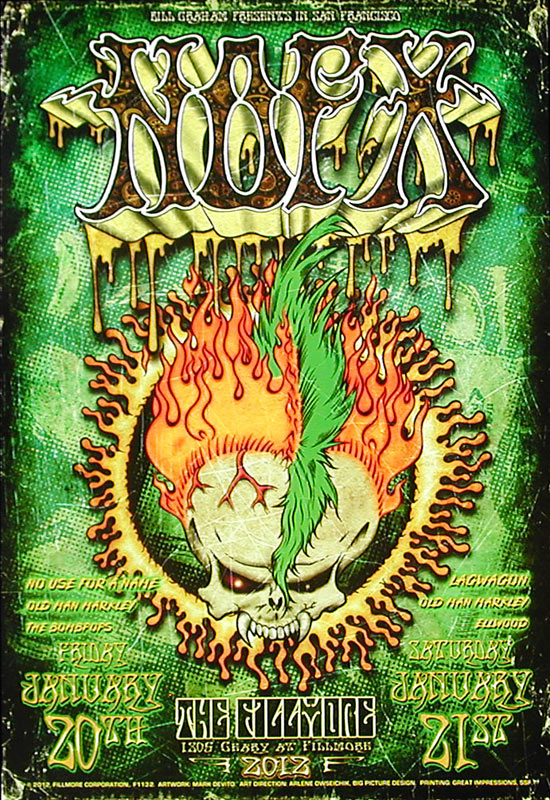 NOFX 2012 Fillmore F1132 Poster