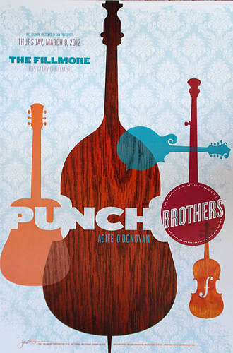 Punch Brothers 2012 Fillmore F1141 Poster