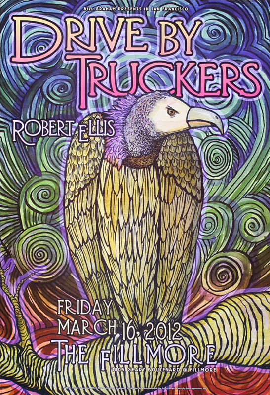 Drive By Truckers 2012 Fillmore F1143 Poster