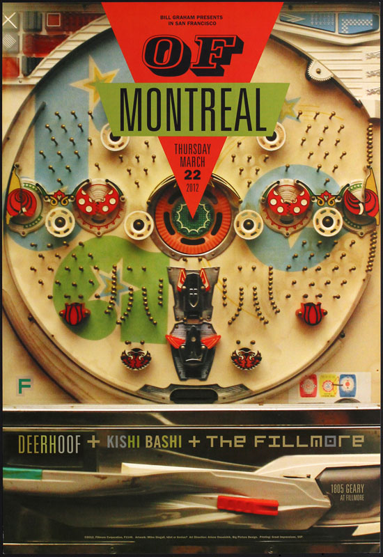 Of Montreal 2012 Fillmore F1146 Poster