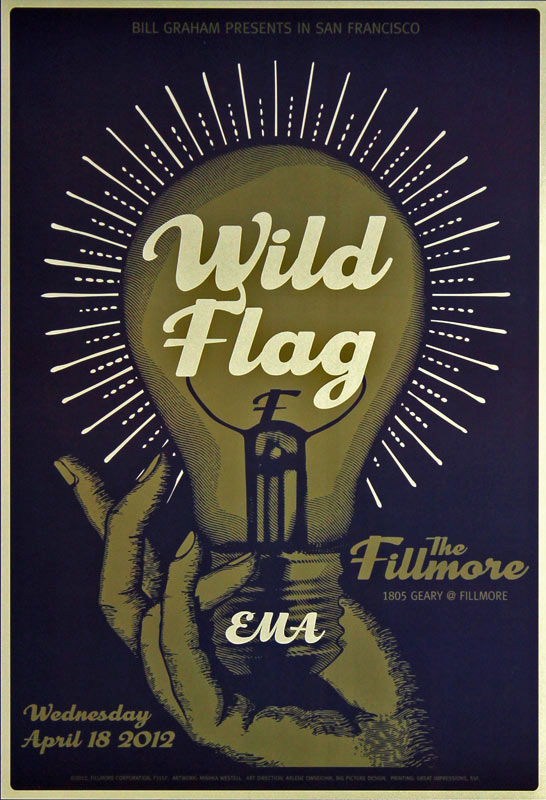 Wild Flag 2012 Fillmore F1157 Poster