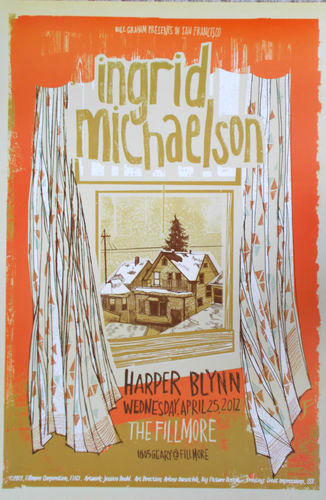 Ingrid Michaelson 2012 Fillmore F1161 Poster