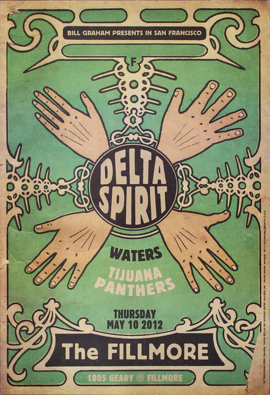 Delta Spirit 2012 Fillmore F1165 Poster