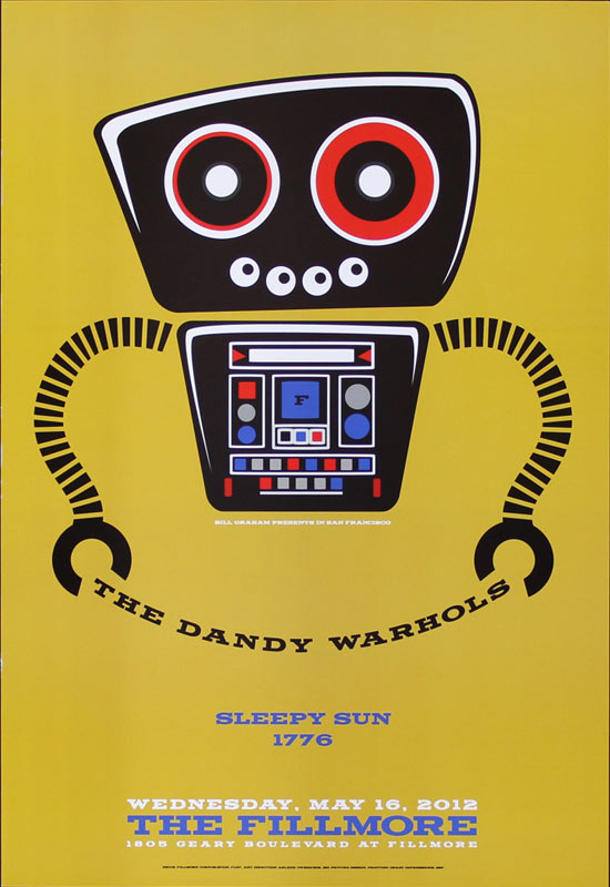 The Dandy Warhols 2012 Fillmore F1167 Poster