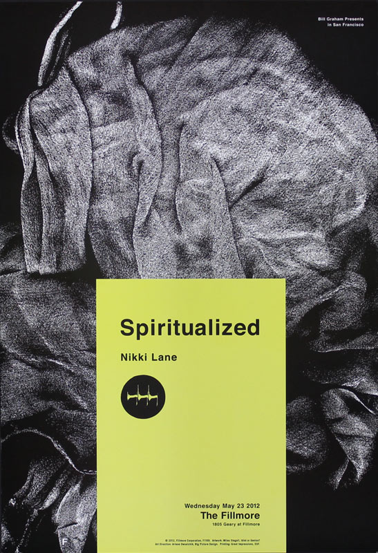 Spiritualized 2012 Fillmore F1169 Poster