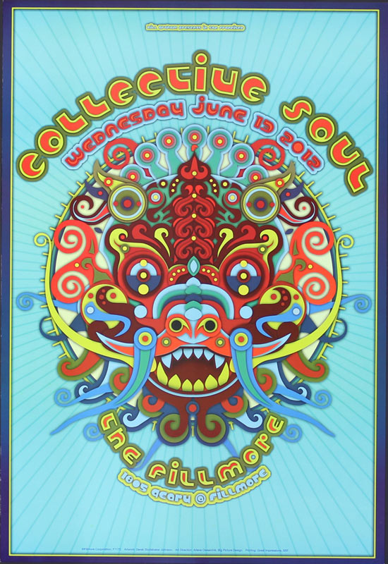 Collective Soul 2012 Fillmore F1172 Poster