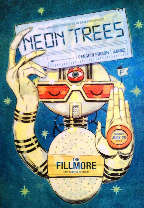 Neon Trees 2012 Fillmore F1178 Poster