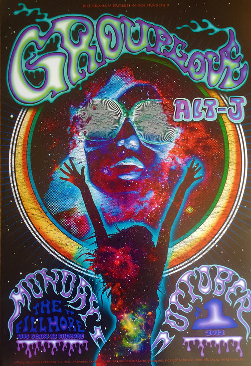 Grouplove Alt J 2012 Fillmore F1181 Poster