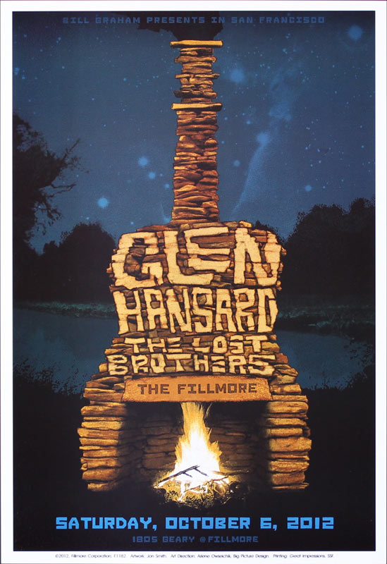 Glen Hansard 2012 Fillmore F1182 Poster