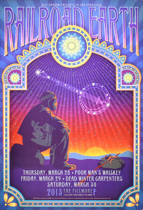 Railroad Earth 2013 Fillmore F1208 Poster