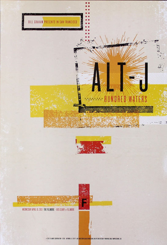 Alt-J 2013 Fillmore F1209 Poster